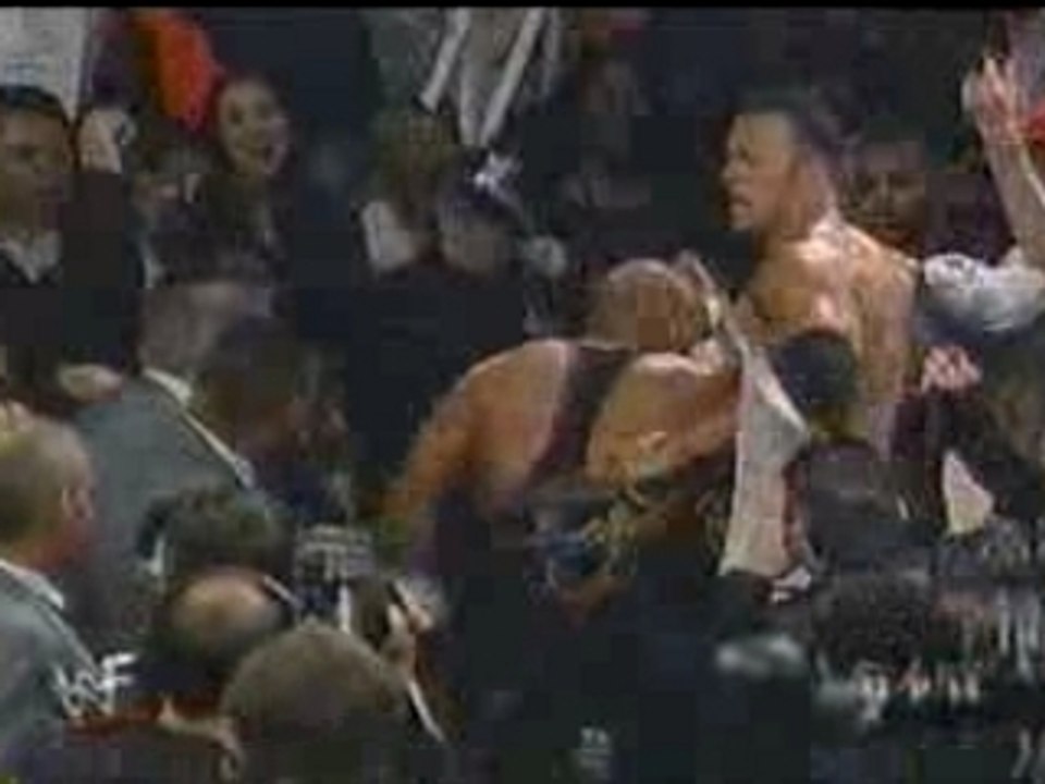 Rock vs Tazz vs Kurt Angle Smackdown 200