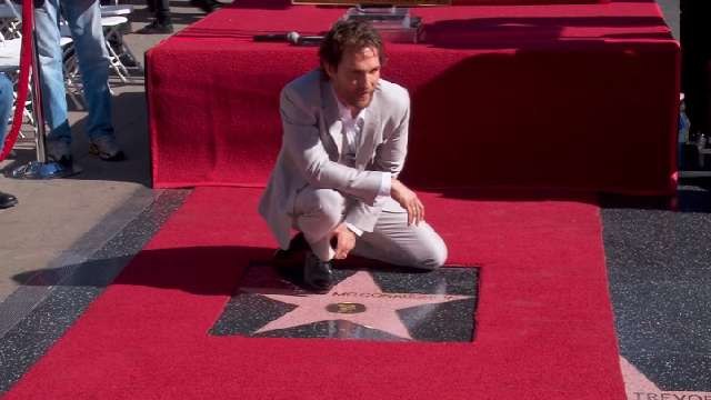 McConaughey Gets Star on Walk of Fame