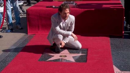 McConaughey Gets Star on Walk of Fame