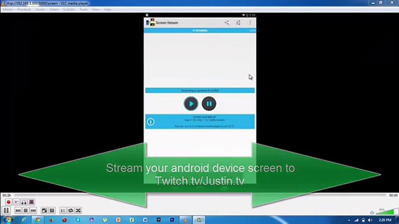 How to stream your android device screen on Twitch.tv