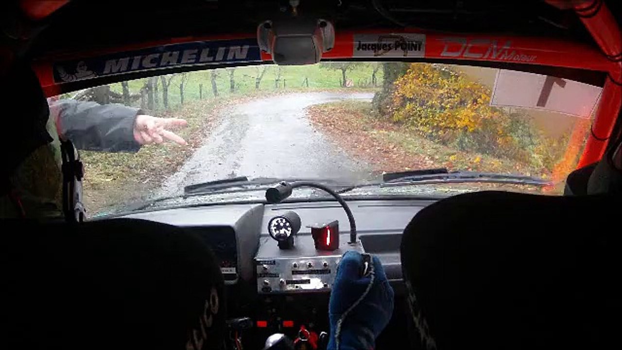 ES 6 "piscine party" rallye du Cantal 2014 Charlaix Berody 3éme au scratch