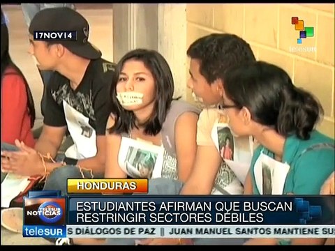 Gobierno de Honduras quiere restringir acceso a universidades públicas