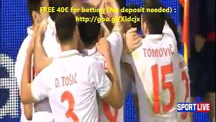 Greece - Serbia 0-1 all goals 18/11/14