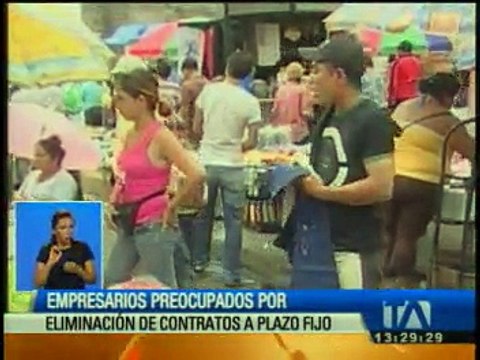 Empresarios están preocupados por la probable eliminación de contratos a plazo fijo