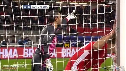David Luiz Great Goal - Austria vs Brazil 0-1 (Friendly Match 2014)