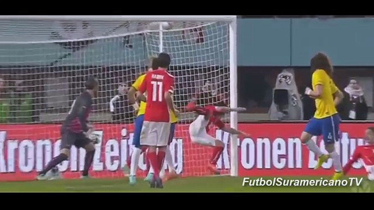 Austria 1-2 Brasil Resumen Goles Amistoso Internacional 2014 - HD