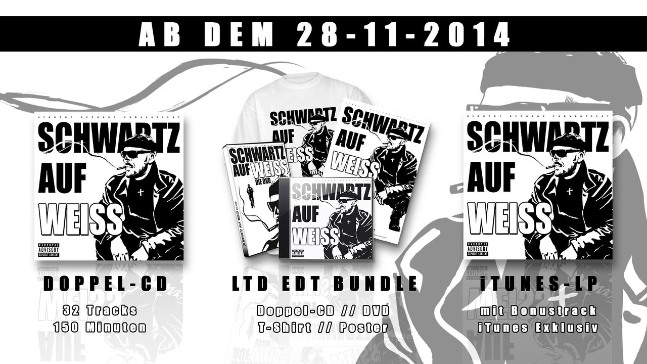 Schwartz - Schwartz auf Weiss _ Weisse Seite (Videosnippet)