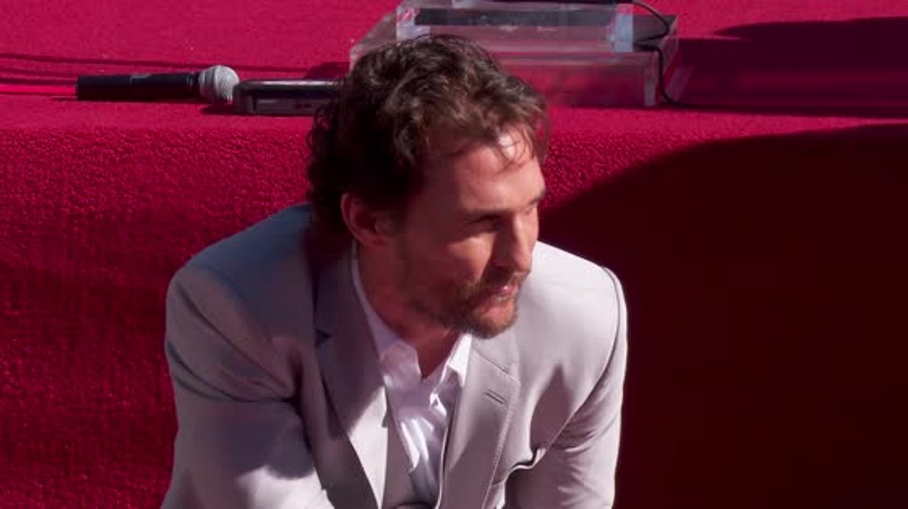 Matthew McConaughey bekommt seinen Stern auf dem Hollywood Walk of Fame