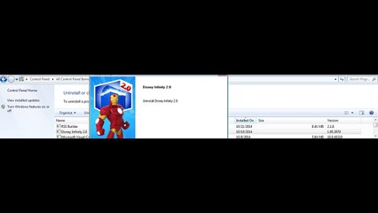 Tutorial For How To Uninstall Disney Infinity 2.0 On The PC