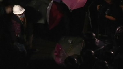 Tensions flare in Hong Kong protest