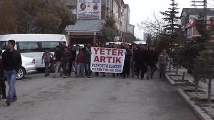 Patnos'taki Elektrik Kesintilerine Tepki