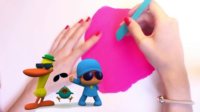 Play Doh Elly Shape DIY Pocoyo Play Dough Elly de Plastilina Пластилін Покојо Let's Go Pocoyo