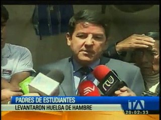 Terminó la huelga de hambre de padres de estudiantes del Mejía