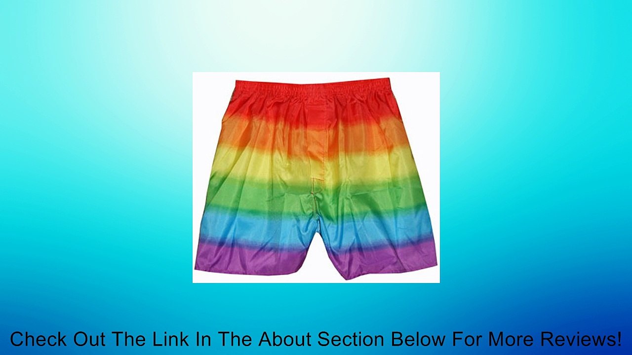 Rainbow Flag Boxer Shorts Lesbian & Gay Pride Apparel. X-Large Review