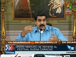 Maduro se refirió a Festival Suena Caracas