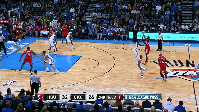 Dwight Howard Powers Home the Long Oop from Harden