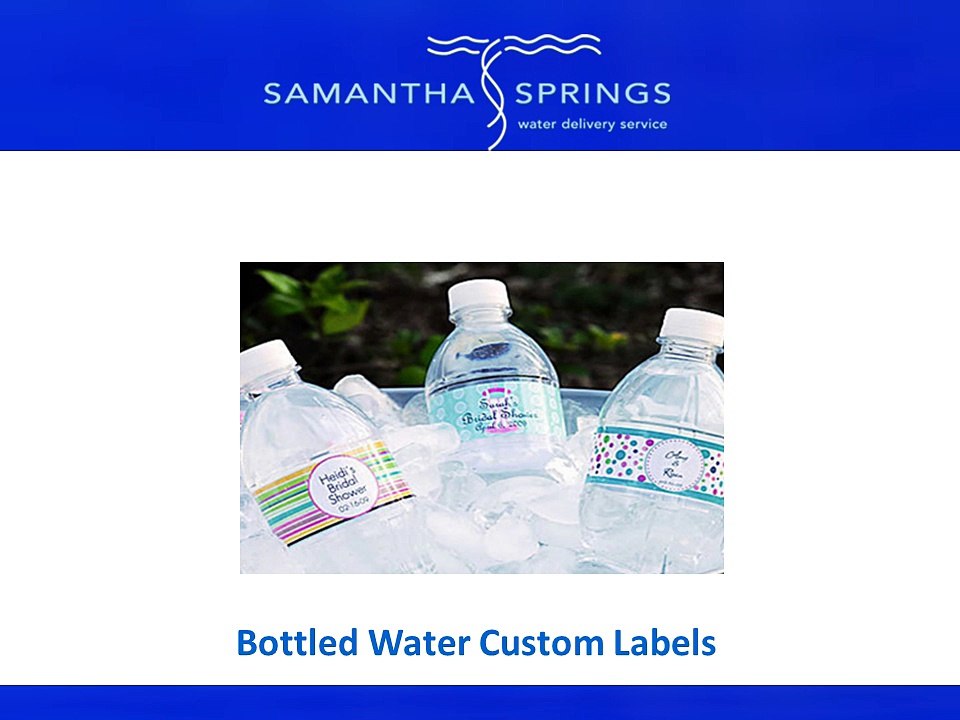 Bottled Water Custom Labels