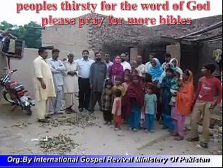 Outreach Area Bible Distribution IGRMP Church Pakistan.