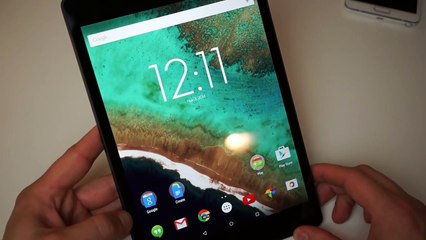 Lollipop Overview on the Nexus 9