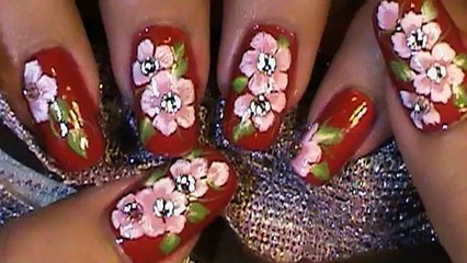 Nail Art Design Inspired by an English Summer Garden