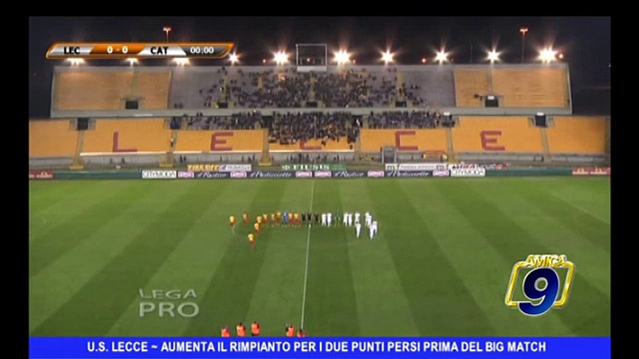 U.S. LECCE | Aumenta il rimpianto per i due punti persi prima del big match