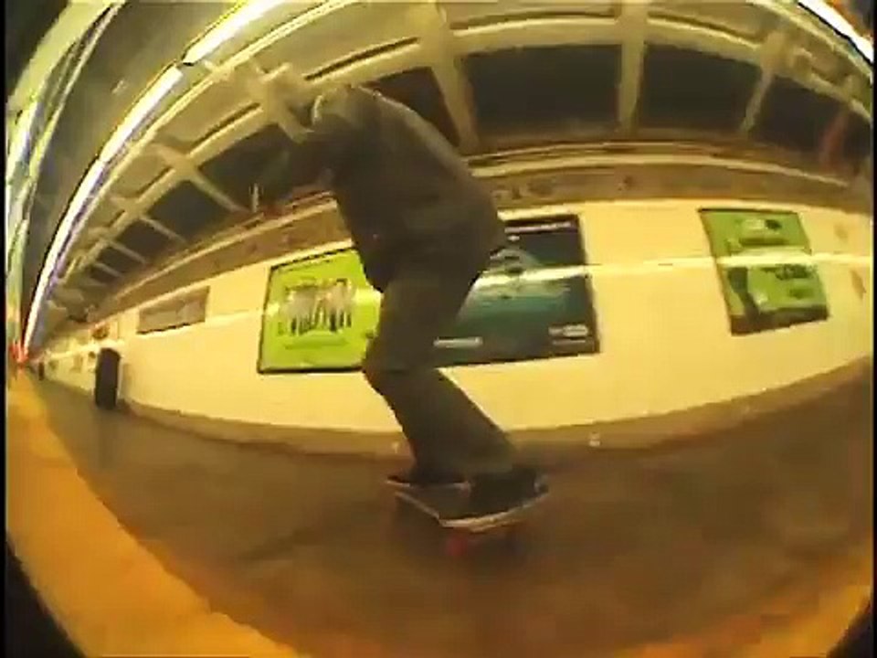 Skater Jumps Entire Set Of Subway Tracks