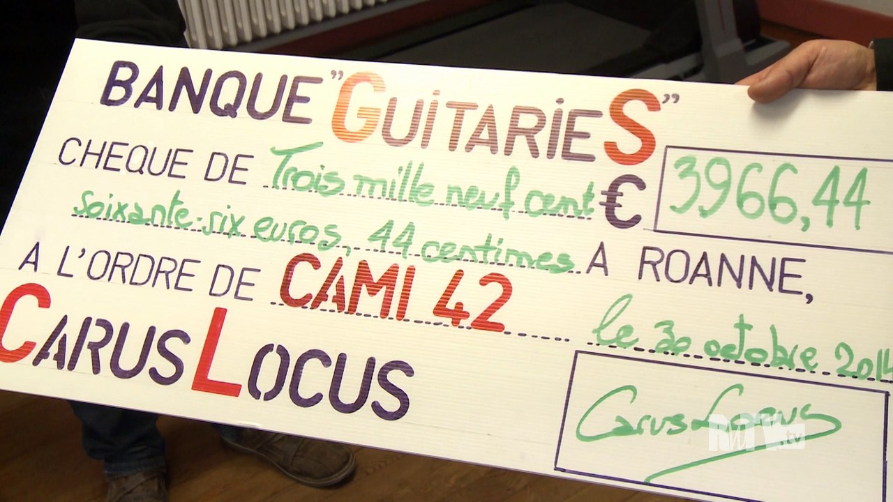 CAMI42 Roanne - Remise de chèque