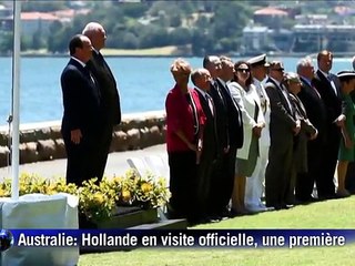 Hollande à Canberra: l'Australie et la France unies dans le souvenir et l'antiterrorisme