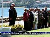 Hollande à Canberra: l'Australie et la France unies dans le souvenir et l'antiterrorisme