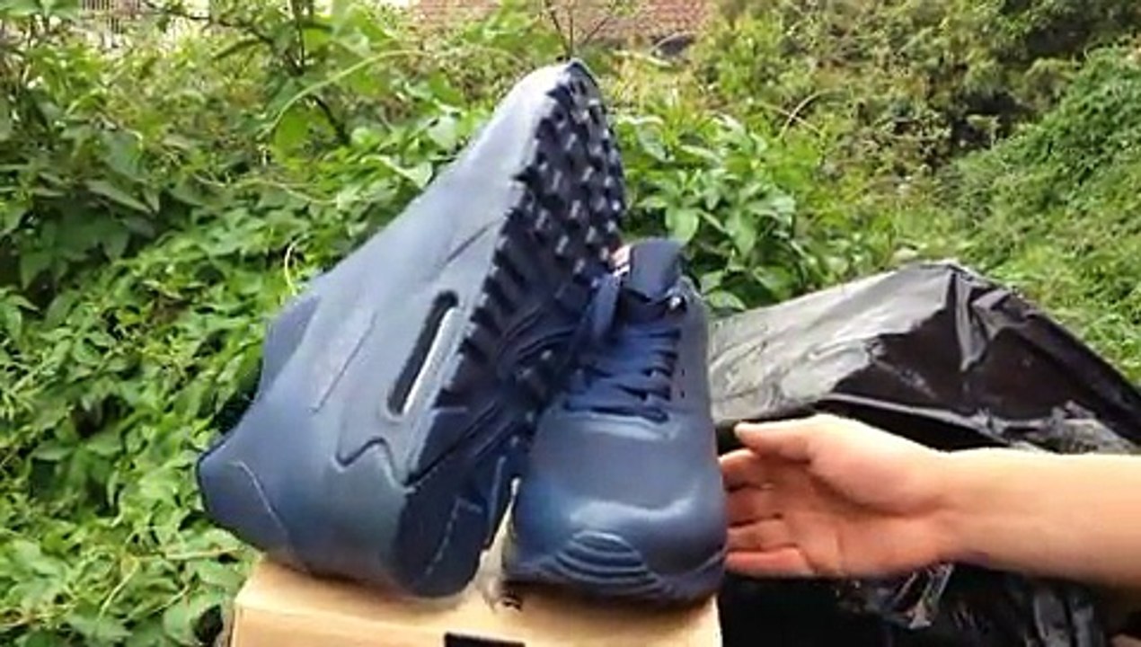 Nike Air Max 90 Hyperfuse PRM Cheap Mens Shoes Dark Blue