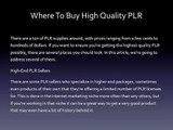 Private Label Rights - Where To Buy High Quality PLR