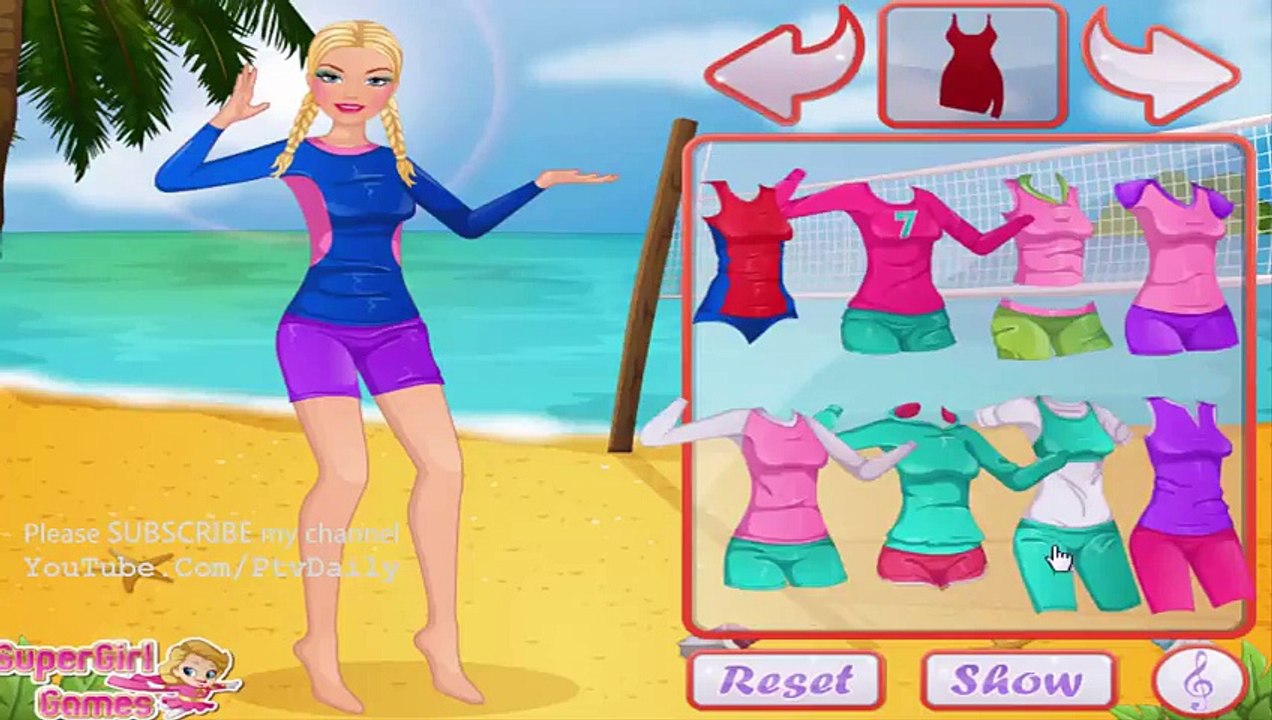 Barbie Games - BARBIE BEACH VOLLEYBALL DRESS UP GAME  - Play Barbie Games Online -