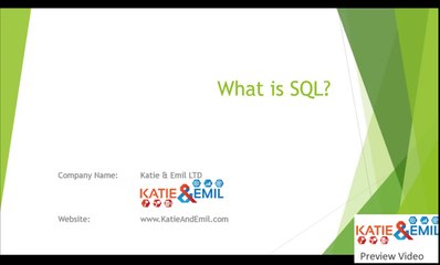 What is SQL Tutorial Part 1