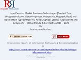 Level Sensors Market to Grow at 8.01% CAGR Globally to 2020