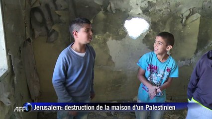 Jérusalem-est: destruction de la maison d'un Palestinien