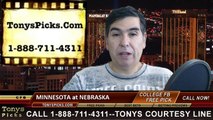 Nebraska Cornhuskers vs. Minnesota Golden Gophers Free Pick Prediction NCAA College Football Odds Preview 11-22-2014
