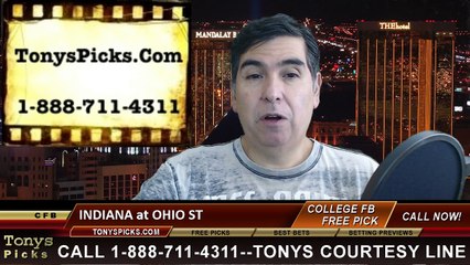 Ohio St Buckeyes vs. Indiana Hoosiers Free Pick Prediction NCAA College Football Odds Preview 11-22-2014