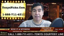 Wyoming Cowboys vs. Boise St Broncos Free Pick Prediction NCAA College Football Odds Preview 11-22-2014