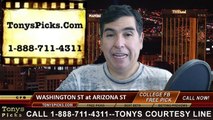 Arizona St Sun Devils vs. Washington St Cougars Free Pick Prediction NCAA College Football Odds Preview 11-22-2014