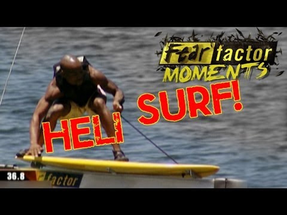 Fear Factor Moments | Helicopter Surfing