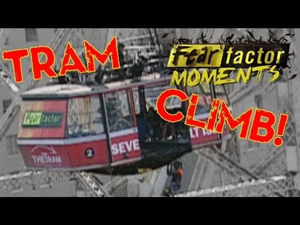 Fear Factor Moments | Tram Cargo Net Climb