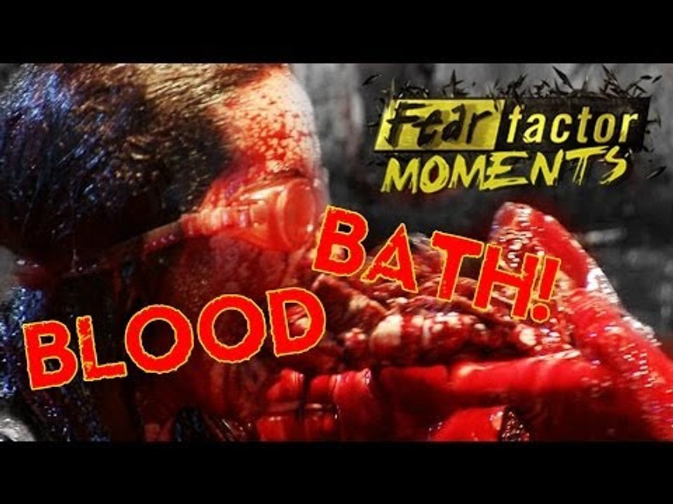 Fear Factor Moments | Cow Heart Blood Bath