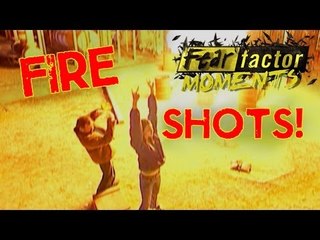 Fear Factor Moments | Fire Torch Toss & Drink