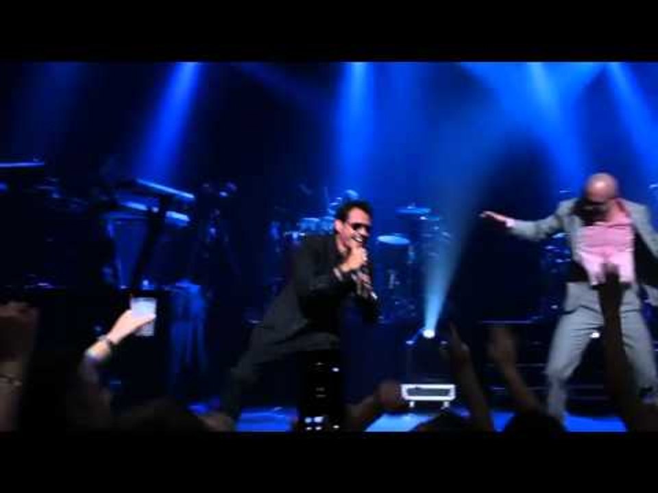 Pitbull and Marc Anthony performing and discussing RAIN OVER ME!