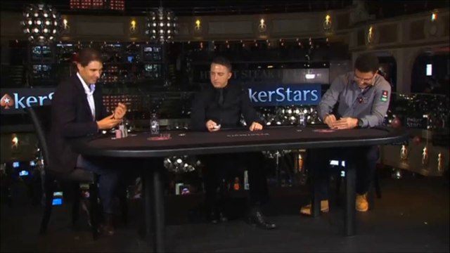 Rafael Nadal and Ronaldo / The poker match in London. Nov. 18, 2014)