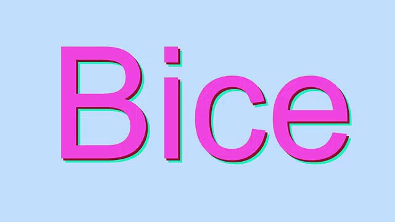 How to Pronounce Bice
