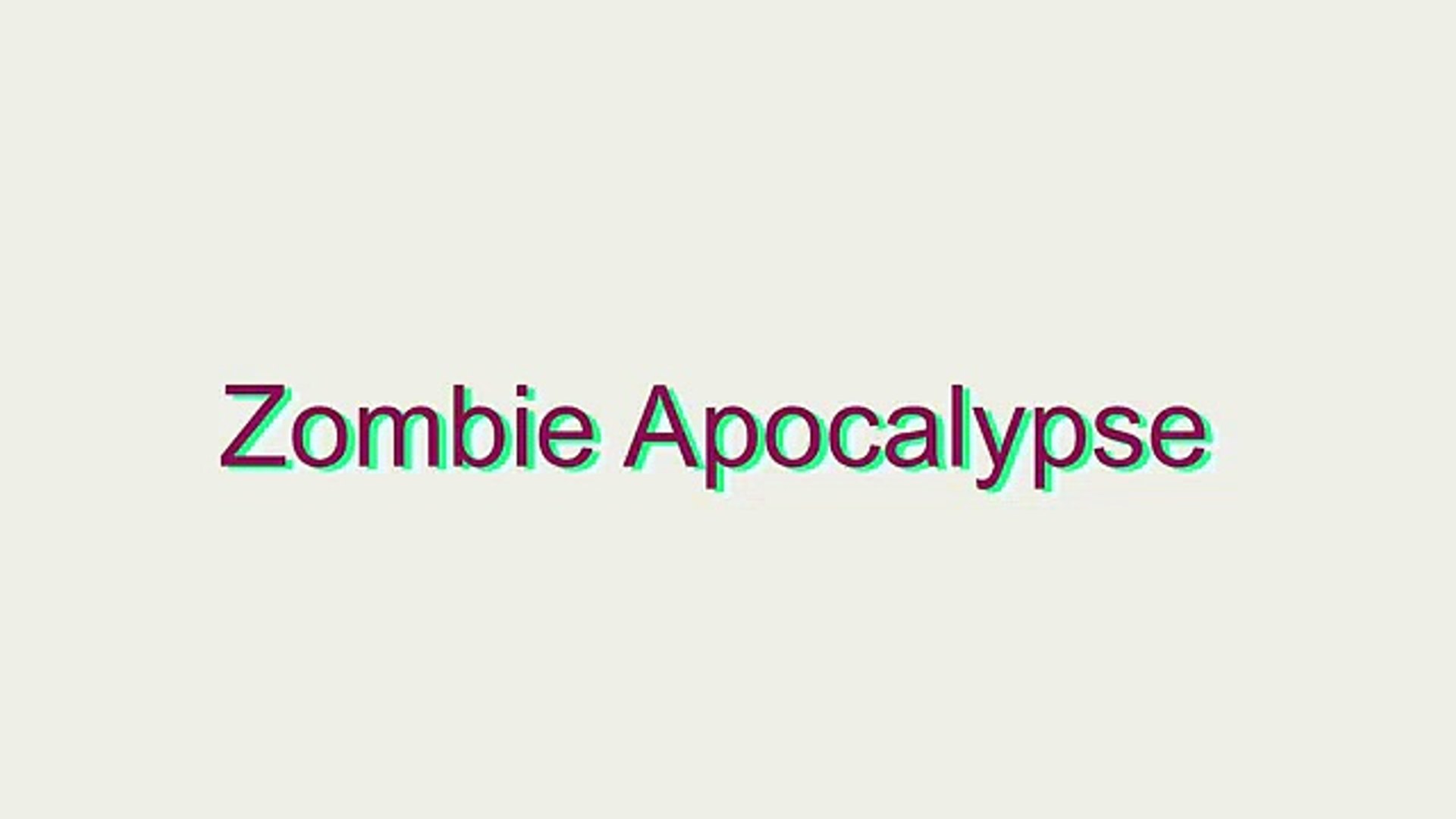 How To Pronounce Zombie Apocalypse Video Dailymotion - roblox walkthrough alien vs zombie attack zombie rush by