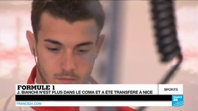 Jules Bianchi n'est plus dans le coma et a été transféré à Nice - FORMULE 1