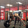 Snatch pull 3x2 @ 95% set 3  of 3