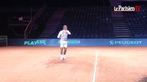 Coupe Davis : le premier entraînement de Federer au stade Pierre-Mauroy